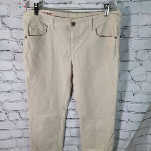1st Kiss, Cream/Ivory‎ Corduroy Pants, Size 13